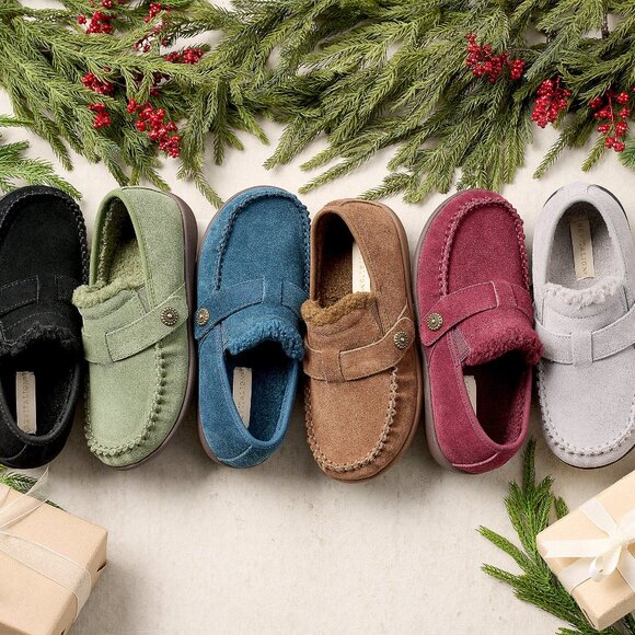 Revitalign Siesta Splendid Suede Orthotic Slip-Ons | Women’s 8.5 B | Port Royale - Picture 1 of 11